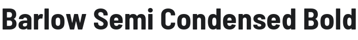 Barlow Semi Condensed Bold Font Preview