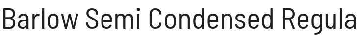 Barlow Semi Condensed Font Preview