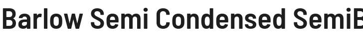 Barlow Semi Condensed SemiBold Font Preview