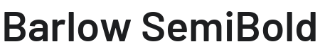Barlow SemiBold Font Preview
