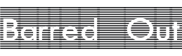 Barred Out Font Preview