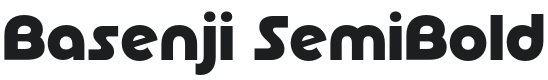 Basenji Font Preview