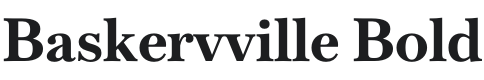 Baskervville Bold Font Preview