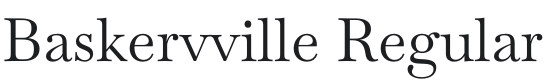 Baskervville Font Preview