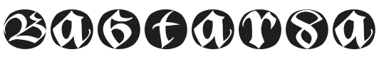 Bastarda Buttons Beta Font Preview