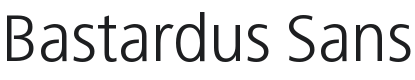 Bastardus Sans Font Preview