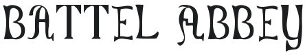 Battel Abbey, 8th c. Font Preview