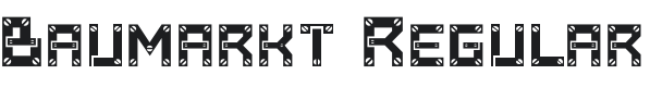 Baumarkt Font Preview