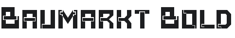 Baumarkt Bold Font Preview