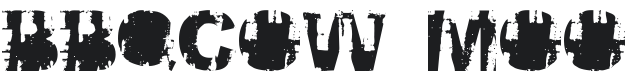 BBQcow Font Preview