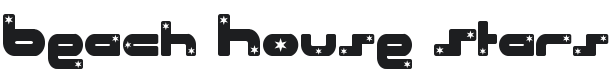 Beach House Stars Font Preview