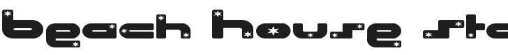 Beach House Stars Heavy Font Preview