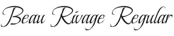 Beau Rivage Regular Font Preview