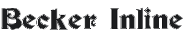 Becker Inline Font Preview