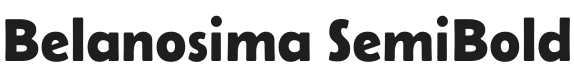 Belanosima SemiBold Font Preview