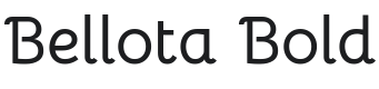 Bellota Bold Font Preview