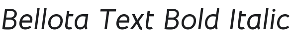 Bellota Text Bold Italic Font Preview