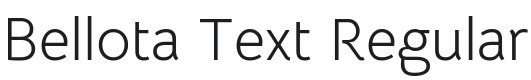 Bellota Text Font Preview