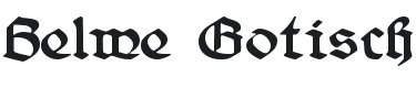 Belwe Gotisch Font Preview