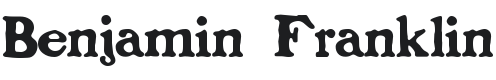 Benjamin Franklin Font Preview