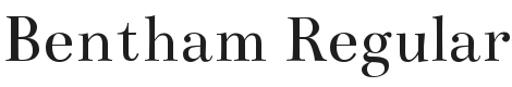 Bentham Font Preview