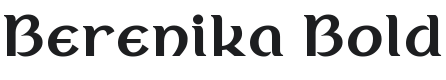 Berenika Bold Font Preview