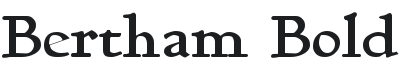 Bertham Bold Font Preview