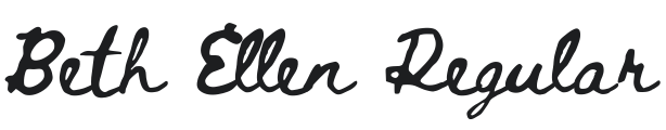 Beth Ellen Font Preview