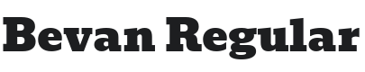 Bevan Font Preview