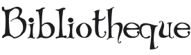 Bibliotheque Font Preview
