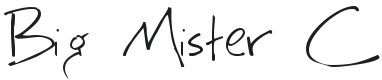 Big Mister C Font Preview