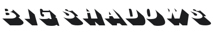 Big Shadows Left Oblique Font Preview