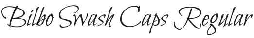 Bilbo Swash Caps Font Preview