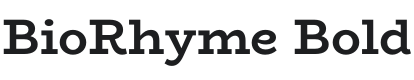 BioRhyme Bold Font Preview