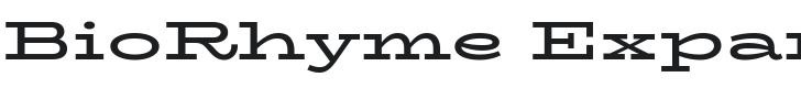 BioRhyme Expanded Bold Font Preview