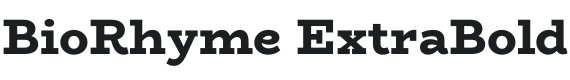 BioRhyme ExtraBold Font Preview