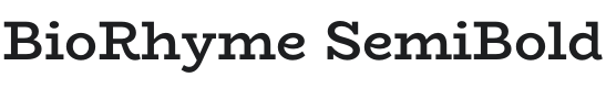 BioRhyme SemiBold Font Preview