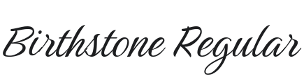 Birthstone Font Preview