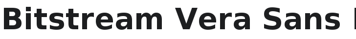 Bitstream Vera Sans Bold Font Preview