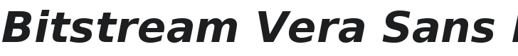 Bitstream Vera Sans Bold Oblique Font Preview