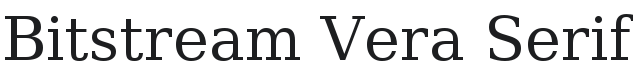 Bitstream Vera Serif Font Preview