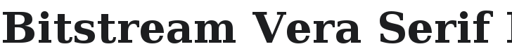 Bitstream Vera Serif Bold Font Preview