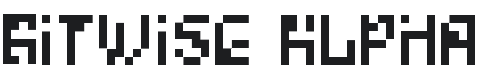 Bitwise Alpha Font Preview