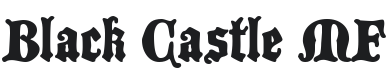 Black Castle MF Font Preview