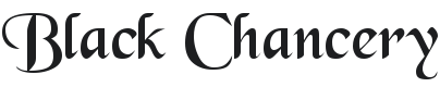Black Chancery Font Preview