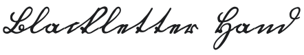 Blackletter Hand Font Preview