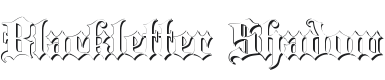 Blackletter Shadow Font Preview