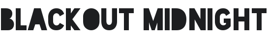 Blackout Font Preview