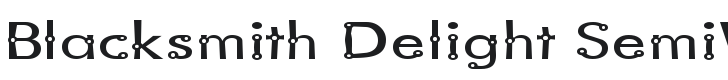 Blacksmith Delight SemiWide Font Preview