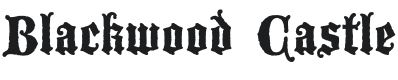 Blackwood Castle Font Preview